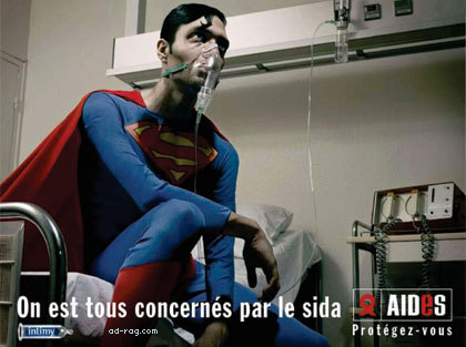 Superman Aids Ad